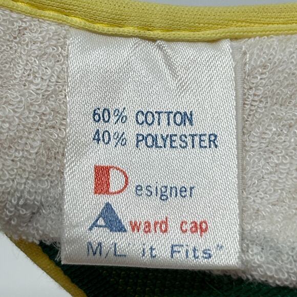 Vintage Pepsi Challenge 10000 Meter Series Visor Hat Cap Yellow 80s Strapback - Picture 8 of 9